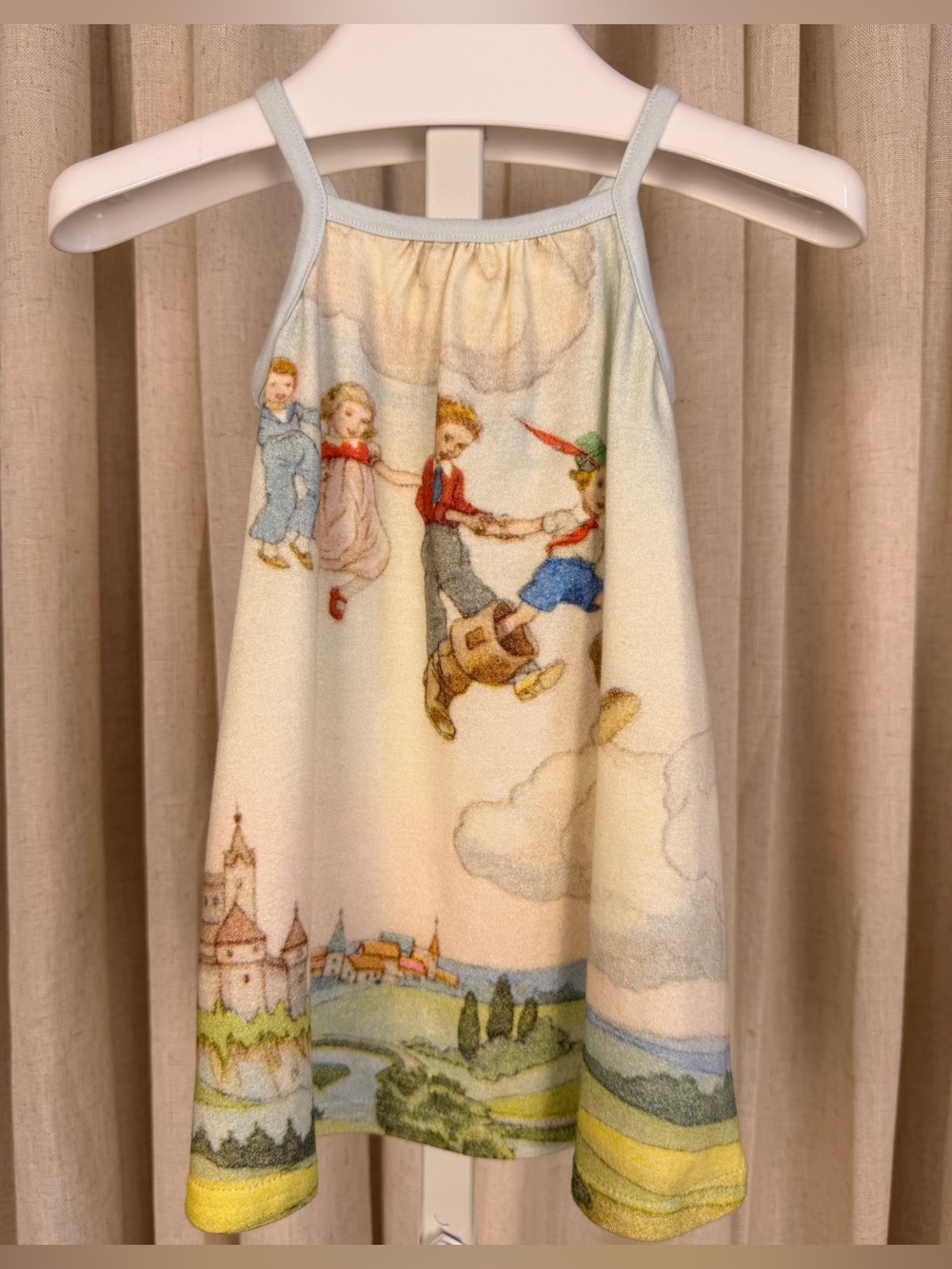OILILY Soft *PETER PAN* Print Tinka Sun Dress 18 Months NWT